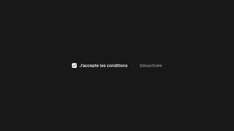 The checkbox component
