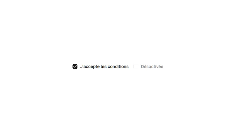 The checkbox component
