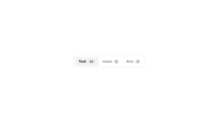 The filter-tabs component