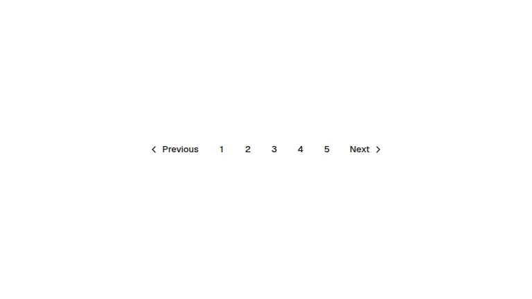 The pagination component