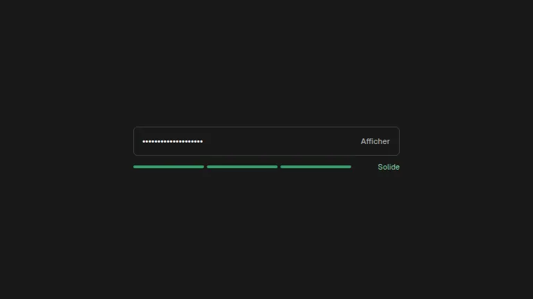 The password-strength component