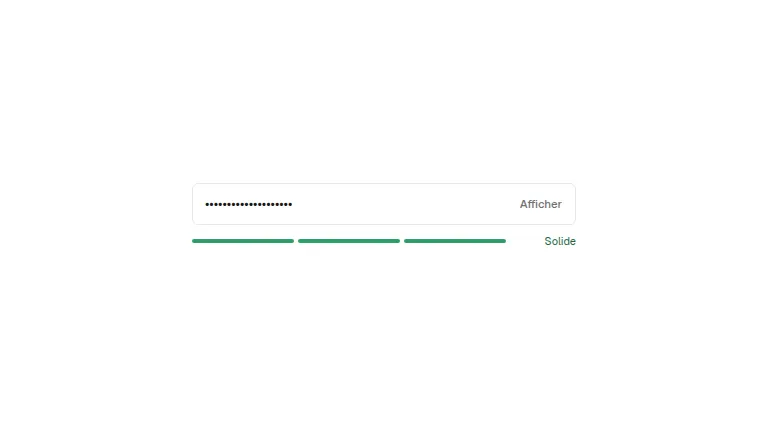 The password-strength component
