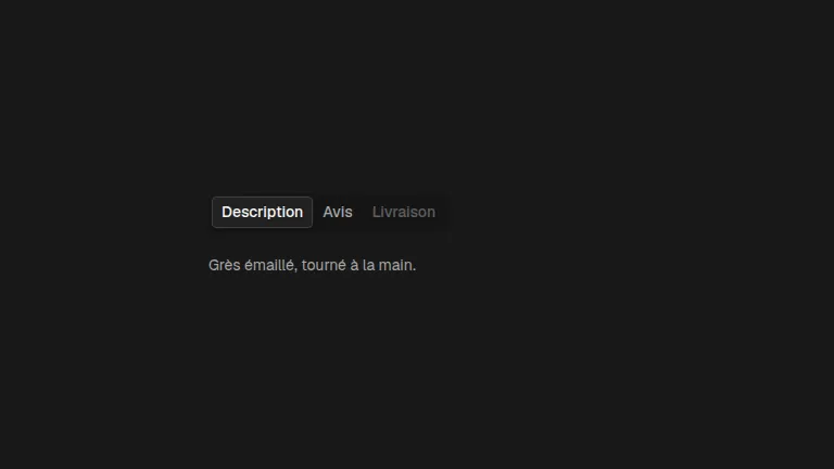 The tabs component