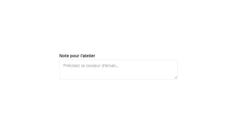 The textarea component
