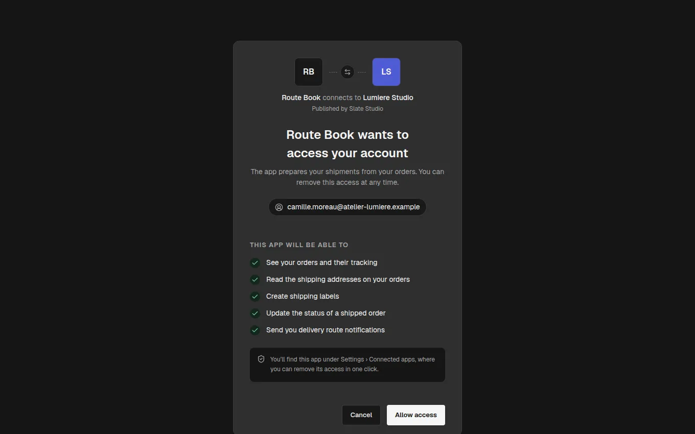 The AppAuthorization block
