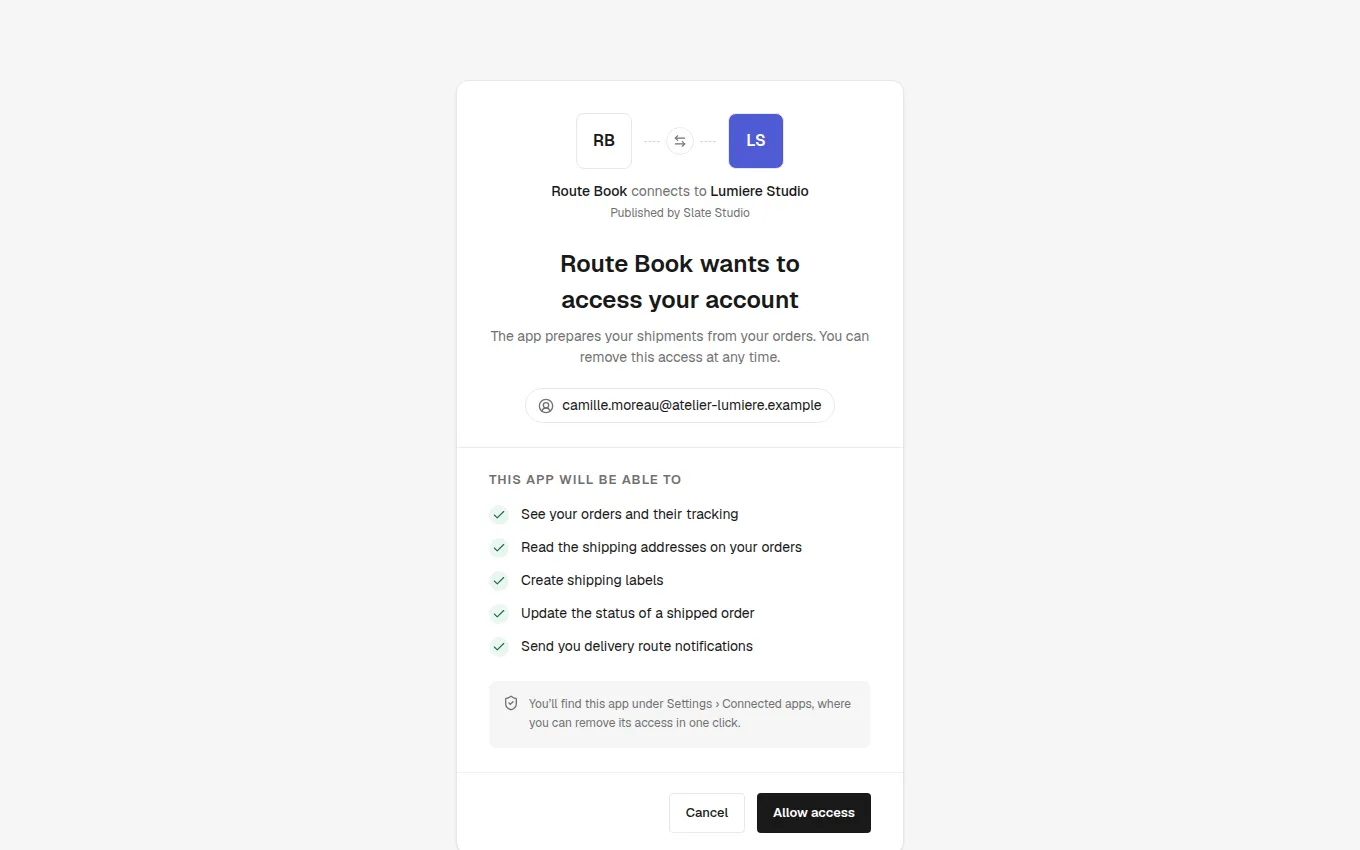 The AppAuthorization block