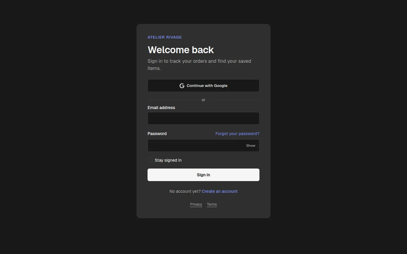 The AuthForm block