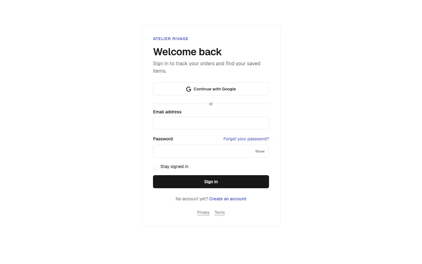 The AuthForm block