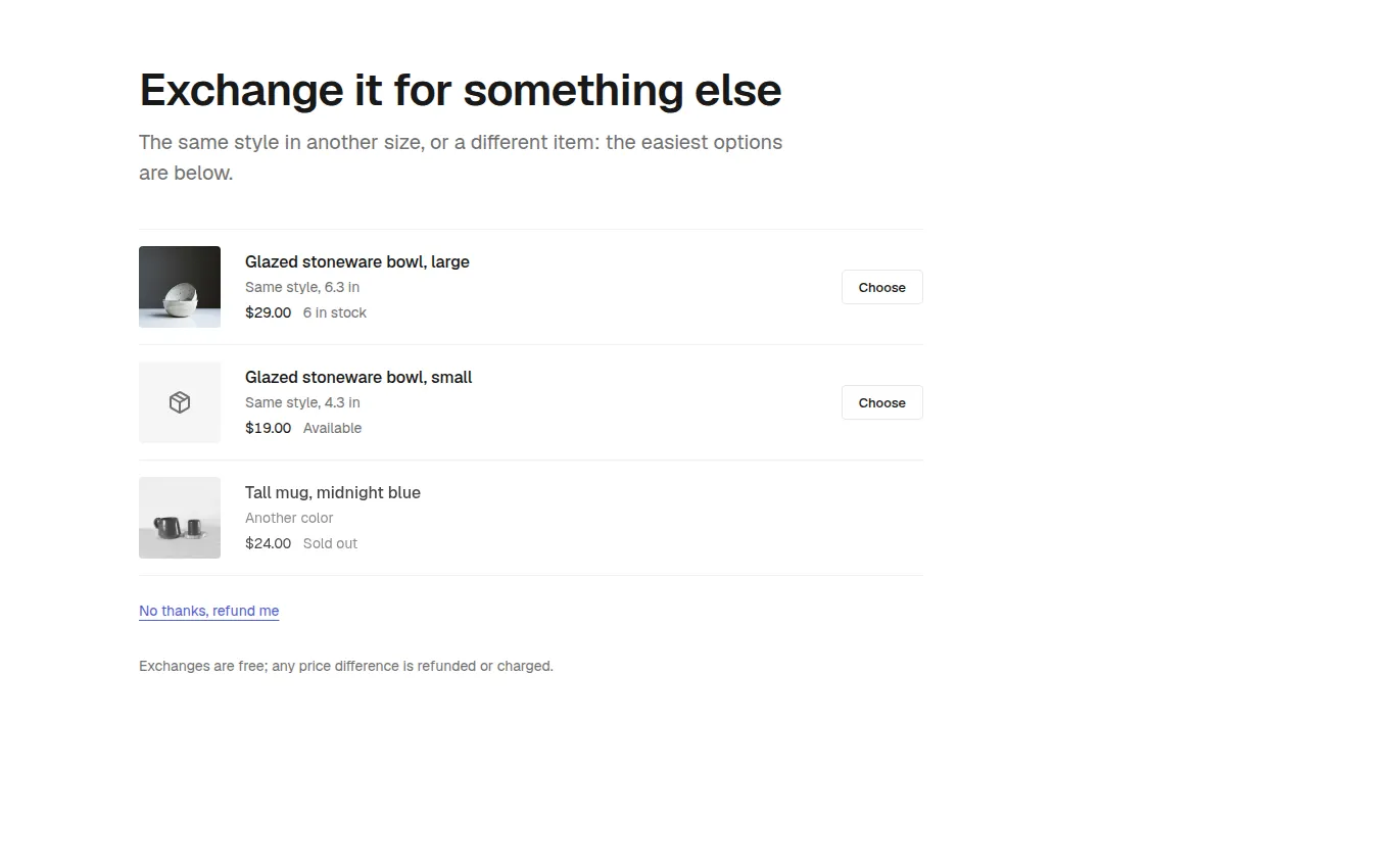 The ExchangeOffer block