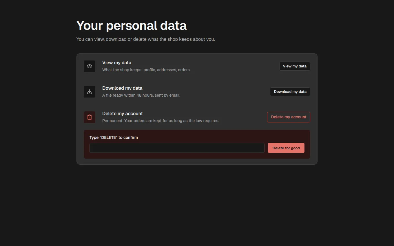 The PrivacyRights block