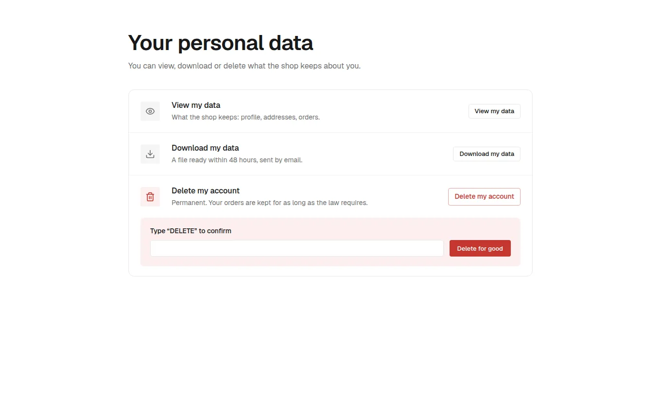 The PrivacyRights block