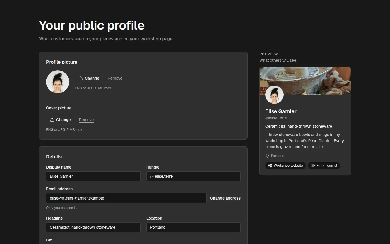 The ProfileEditor block