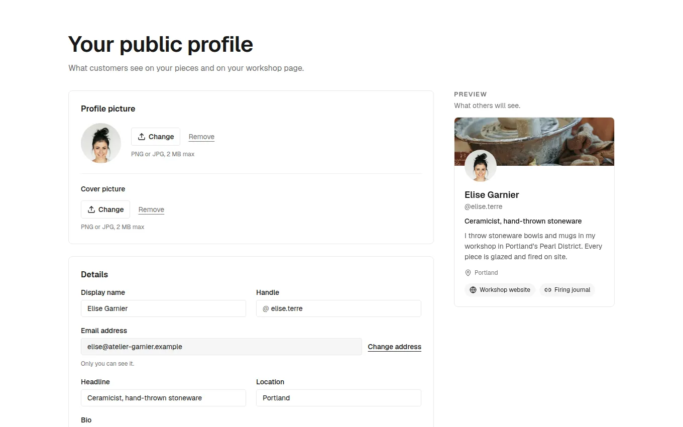 The ProfileEditor block