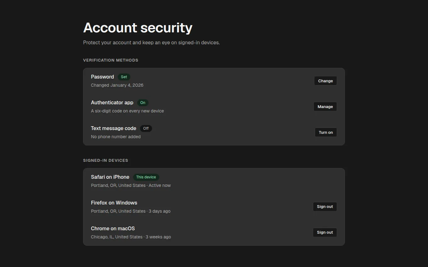 The SecurityPanel block