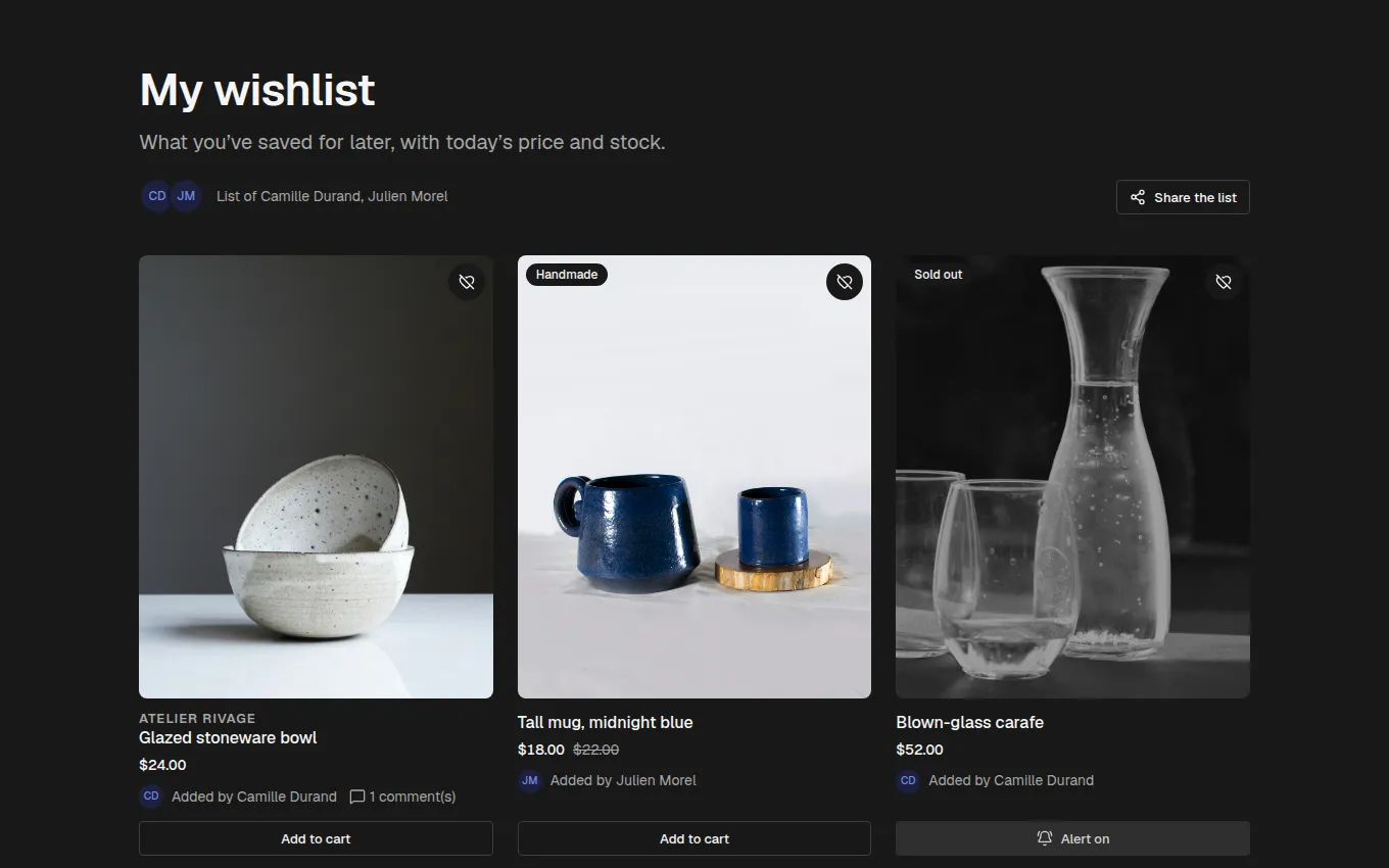 The SharedList block