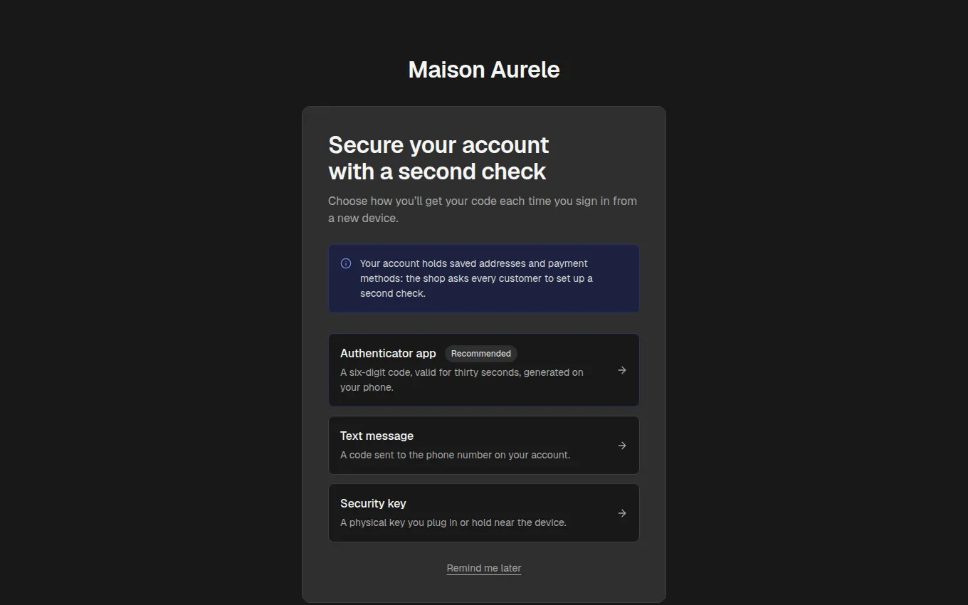 The VerificationChoice block
