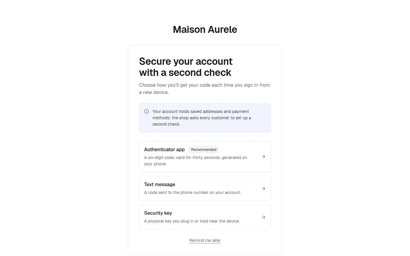 The VerificationChoice block