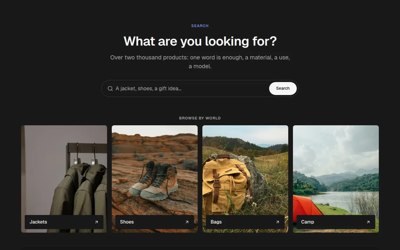 The CatalogBrowseSearch block