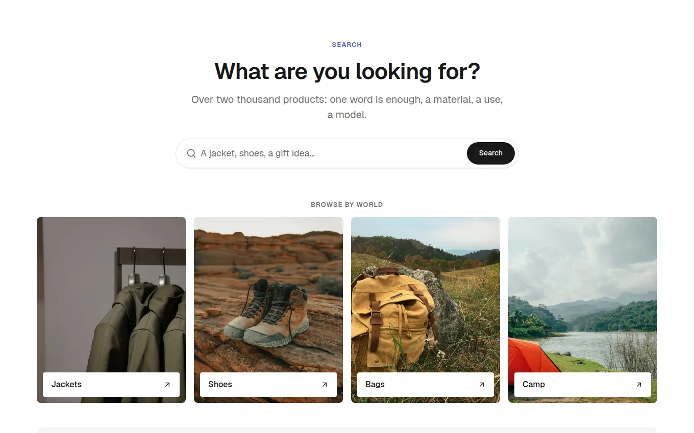 The CatalogBrowseSearch block