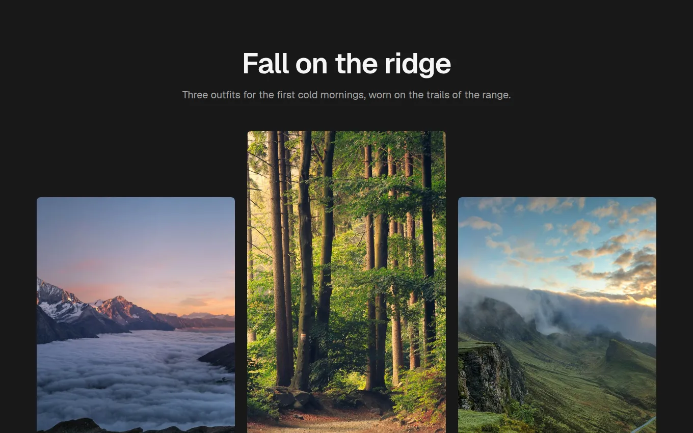 The Lookbook block