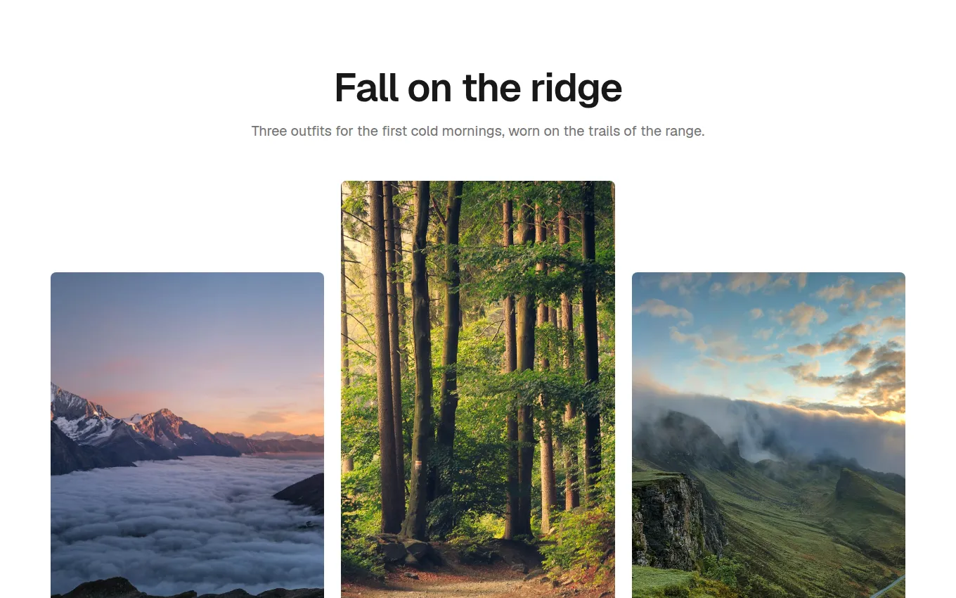 The Lookbook block