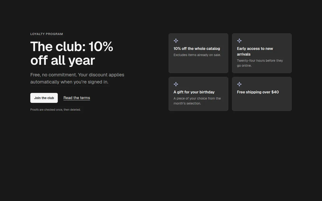 The MemberOffer block