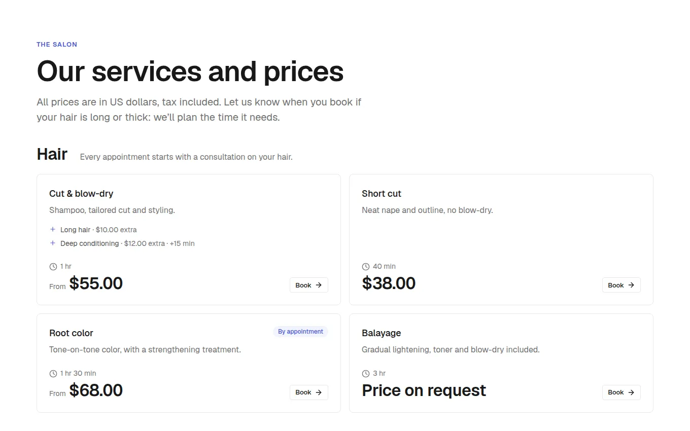 The ServiceOffers block