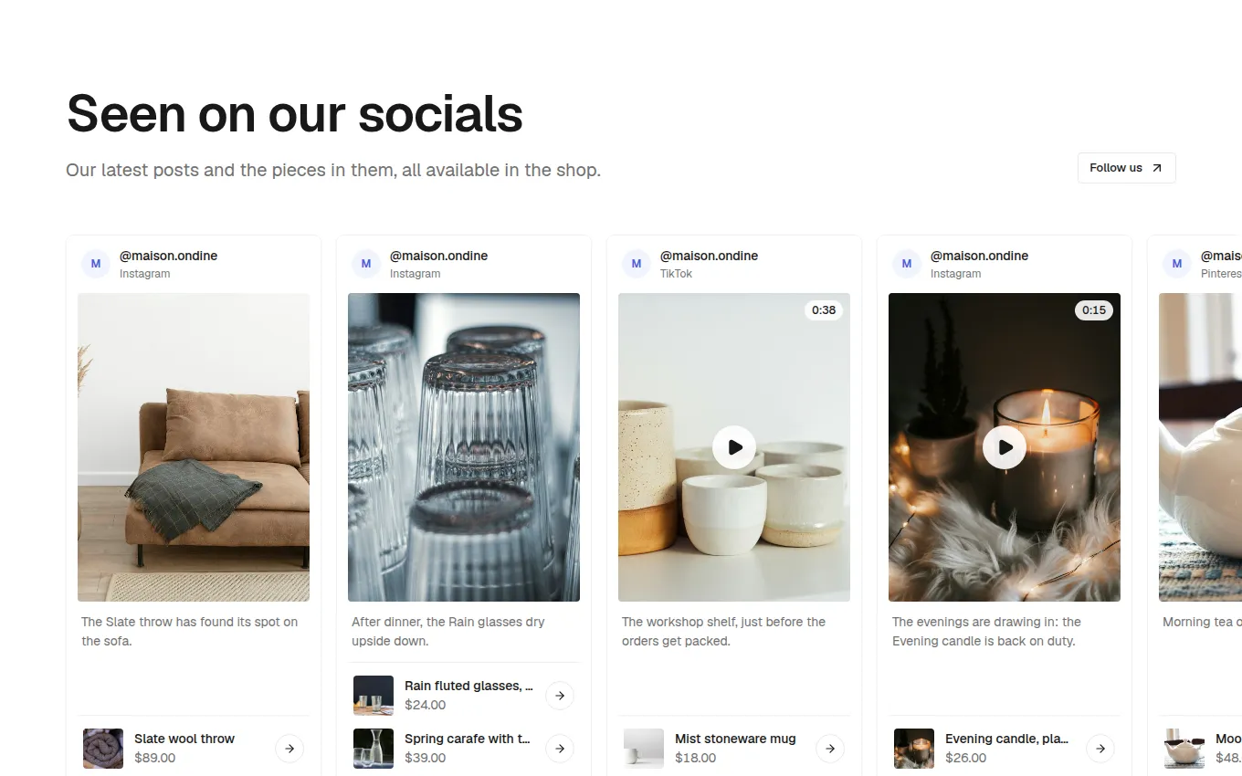 The ShoppablePosts block