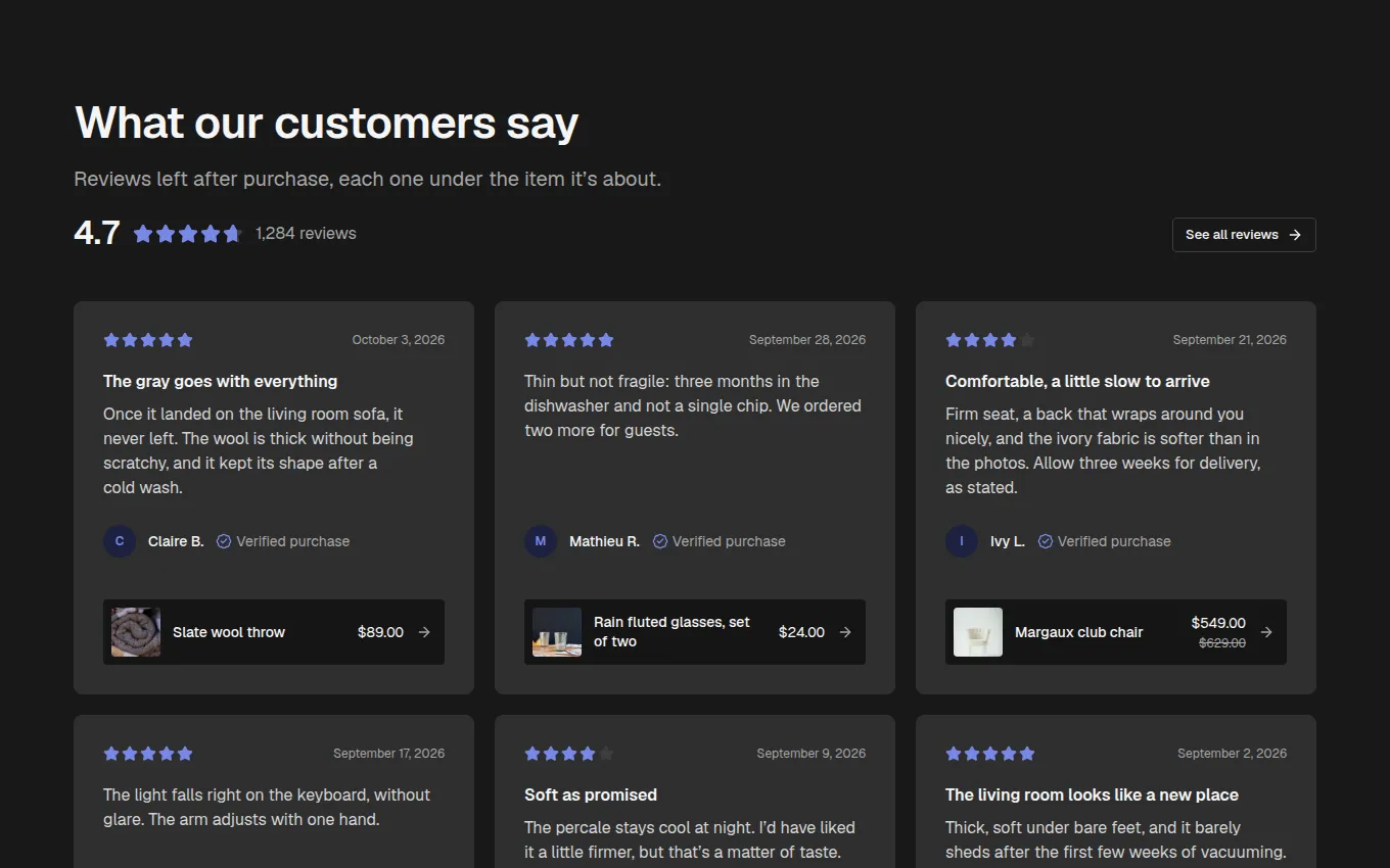 The ShoppableReviews block