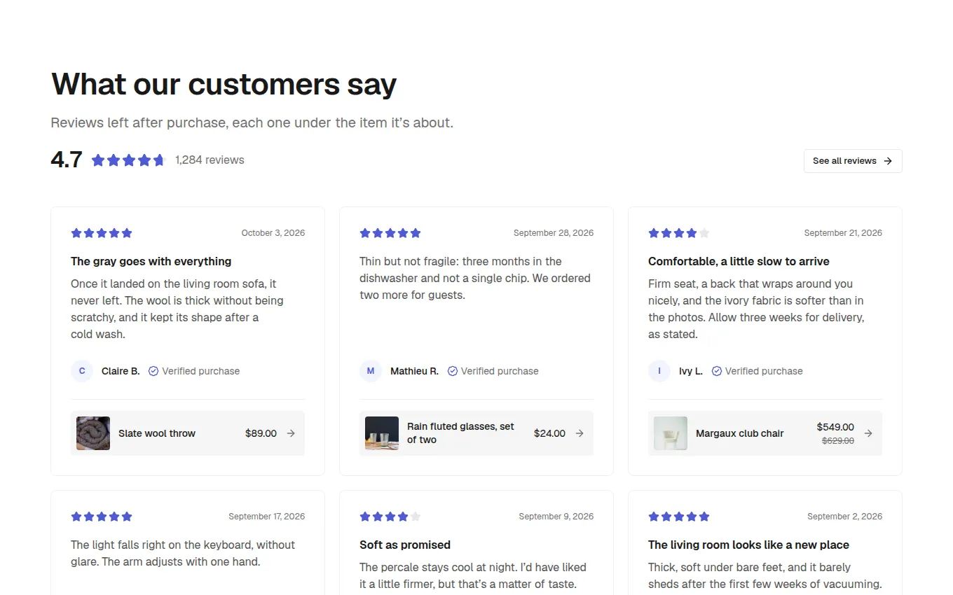 The ShoppableReviews block