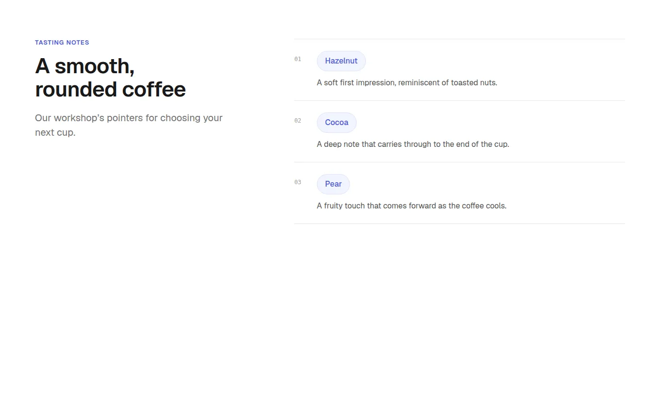 The TastingNotes block