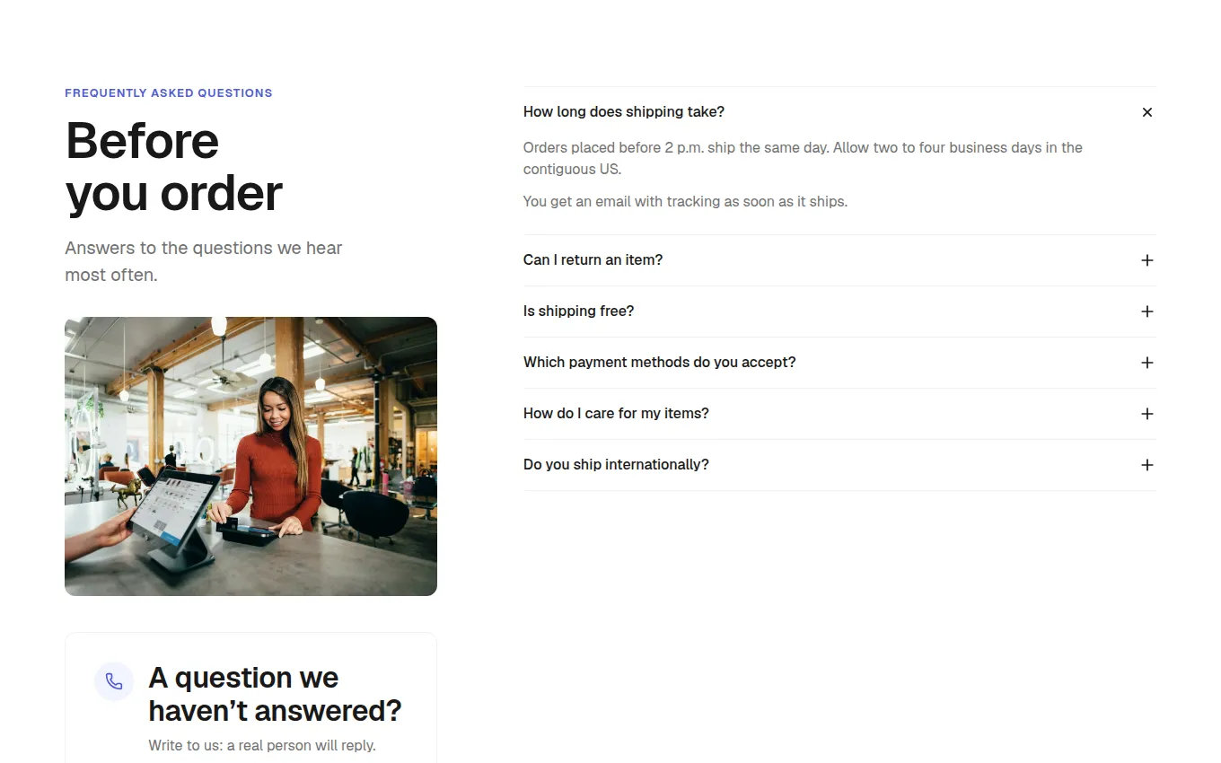 The AssistedQuestions block