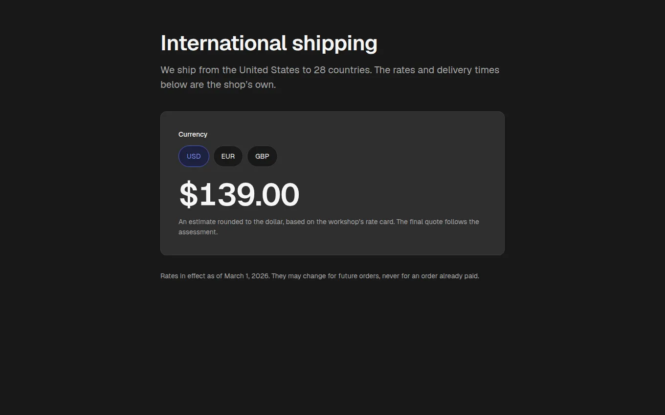 The CurrencyPrices block