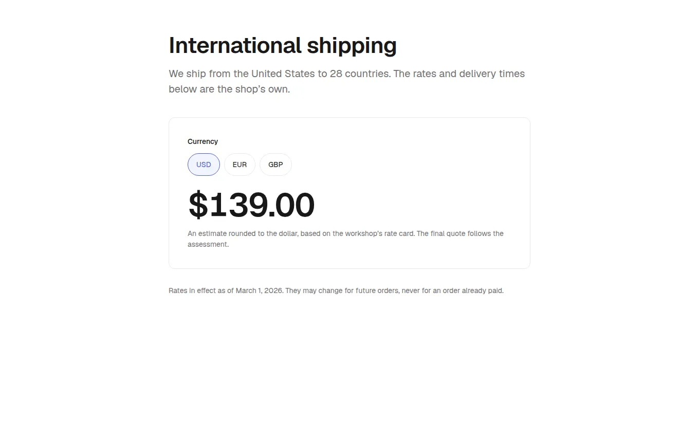 The CurrencyPrices block