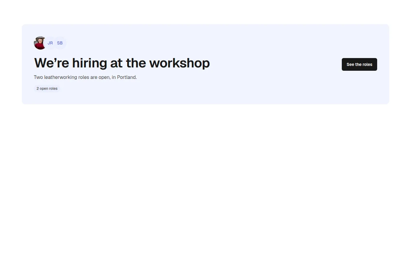 The HiringInvitation block