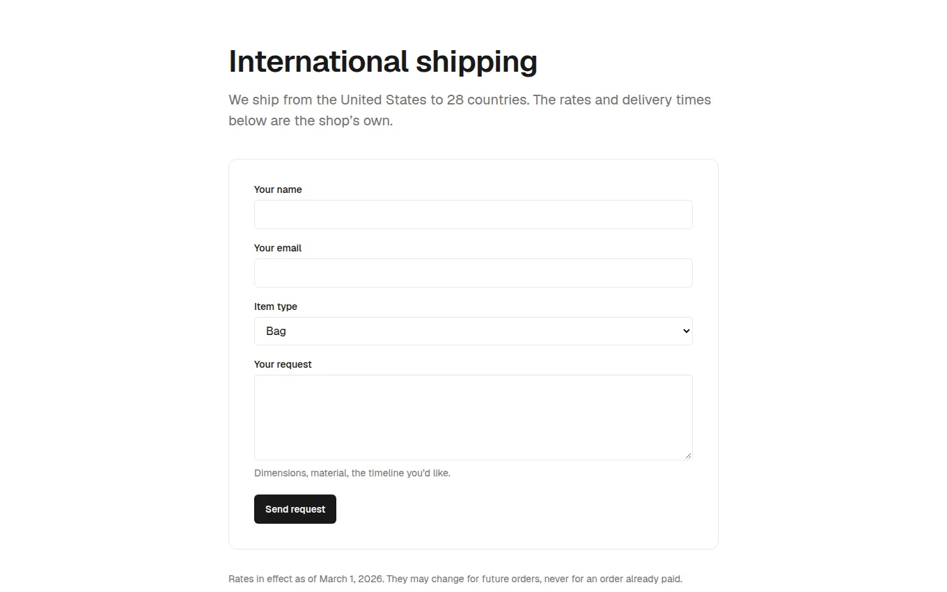 The IntakeForm block