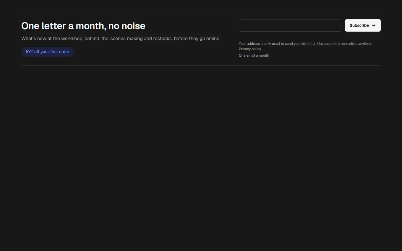 The NewsletterStrip block