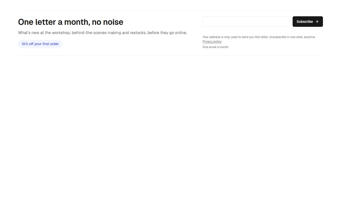 The NewsletterStrip block