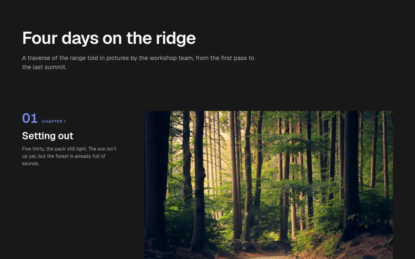 The PhotoEssay block