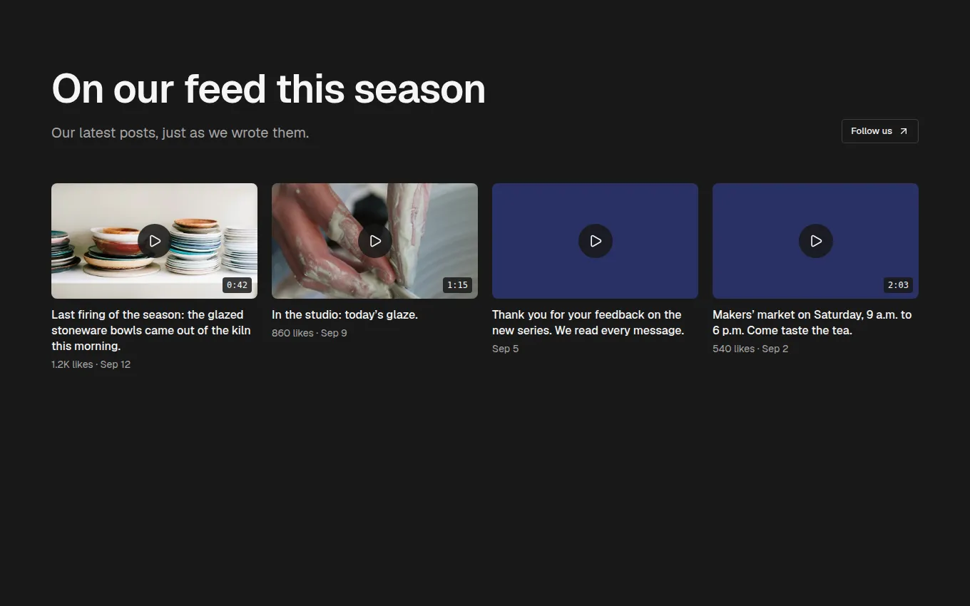 The SocialFeed block