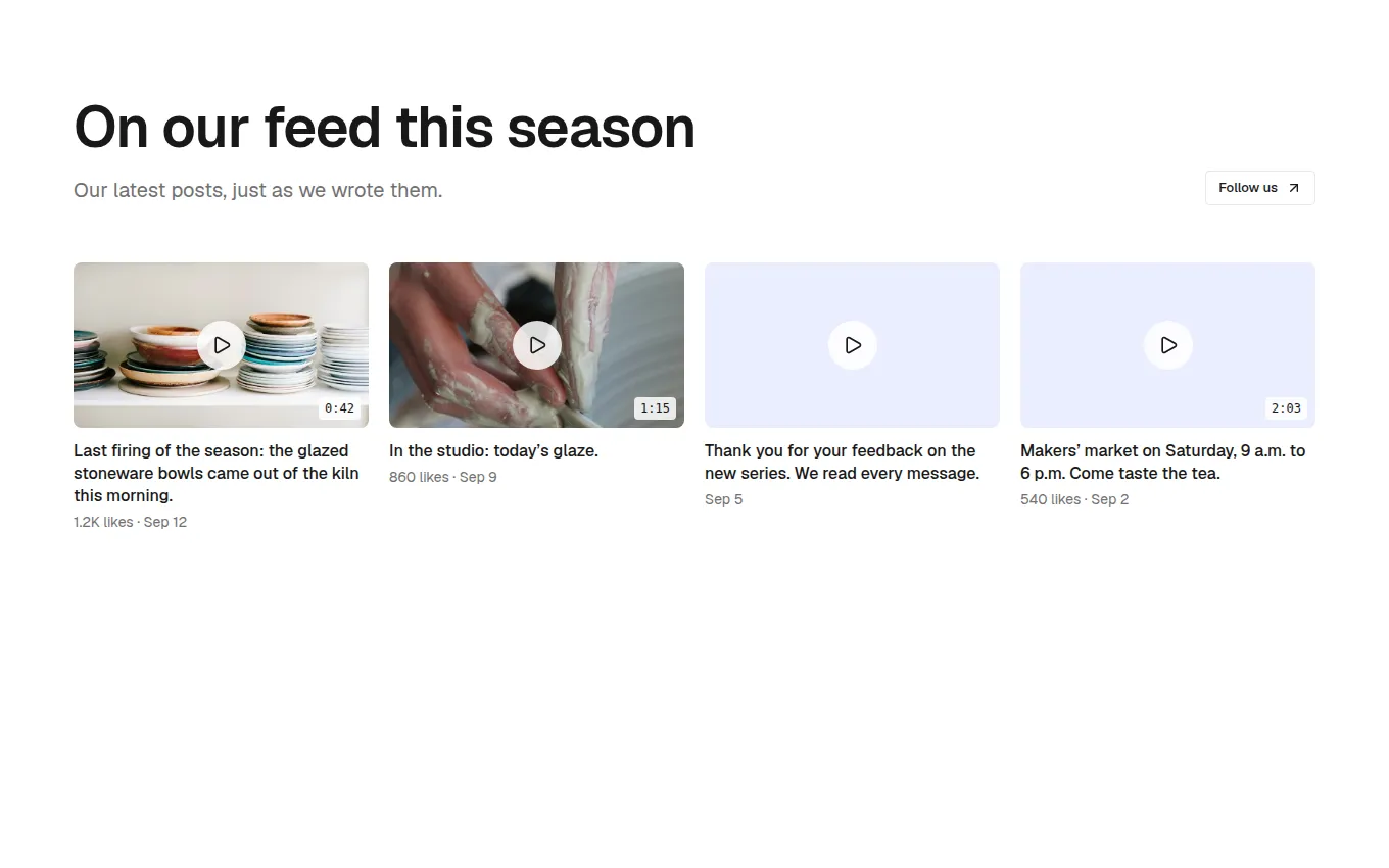 The SocialFeed block