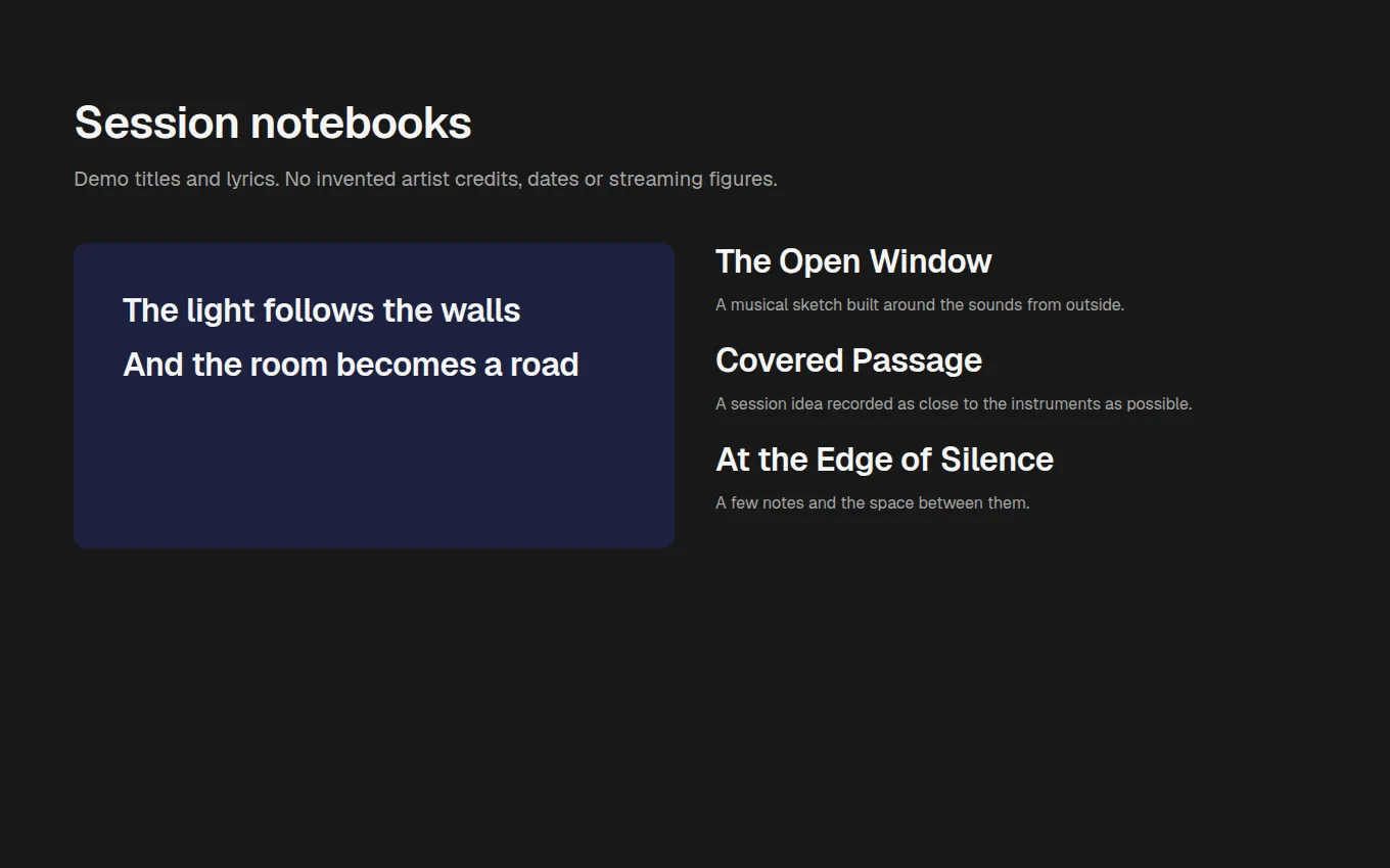The SongLyrics block