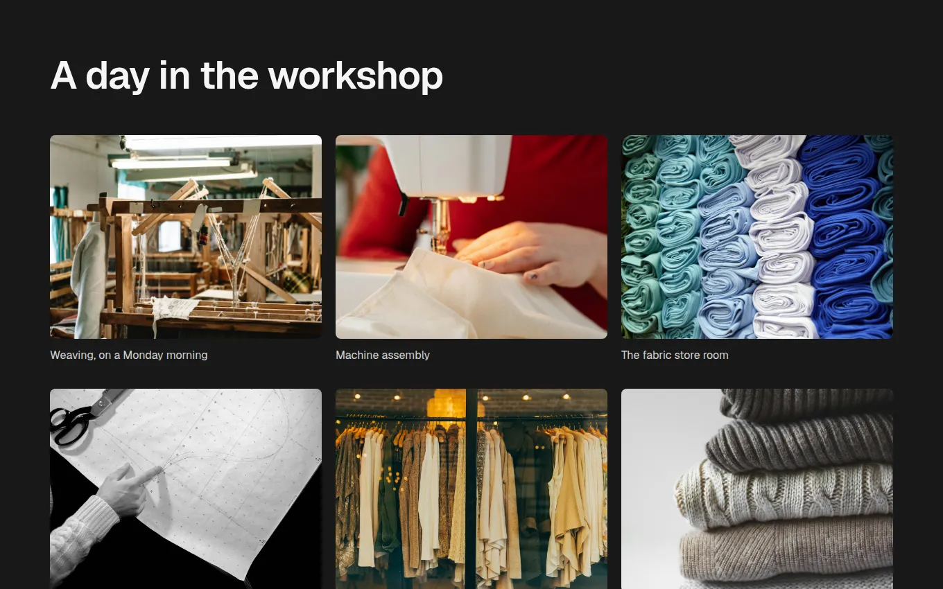 The WorkshopPhotos block