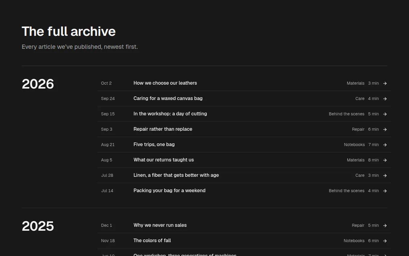 The Archive block