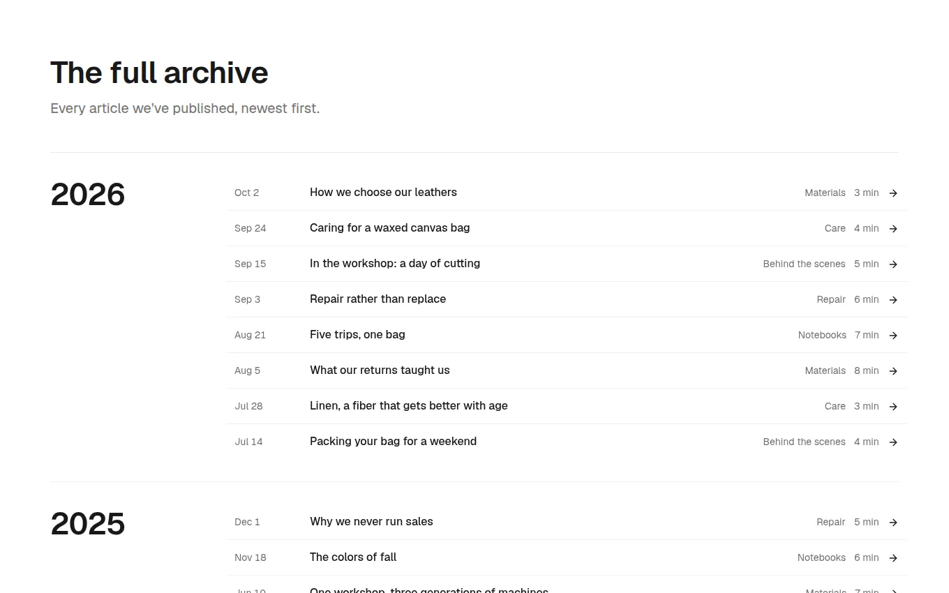 The Archive block