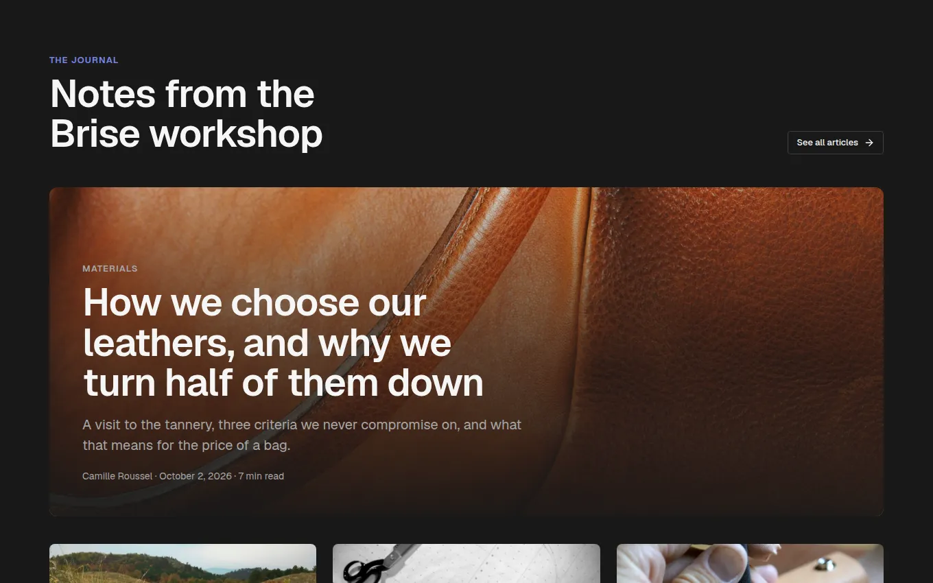 The FrontPage block