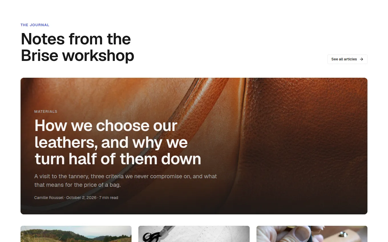 The FrontPage block