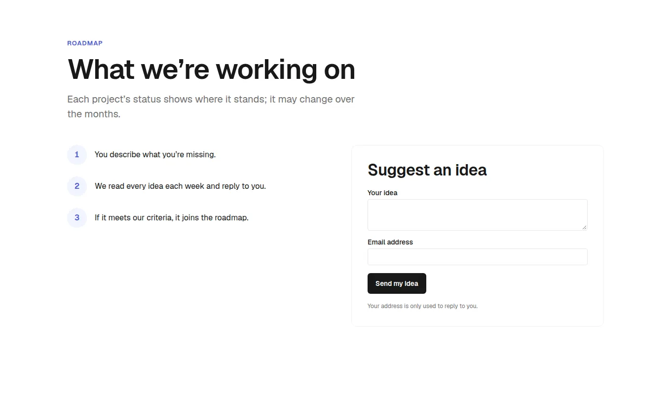 The IdeaRequest block