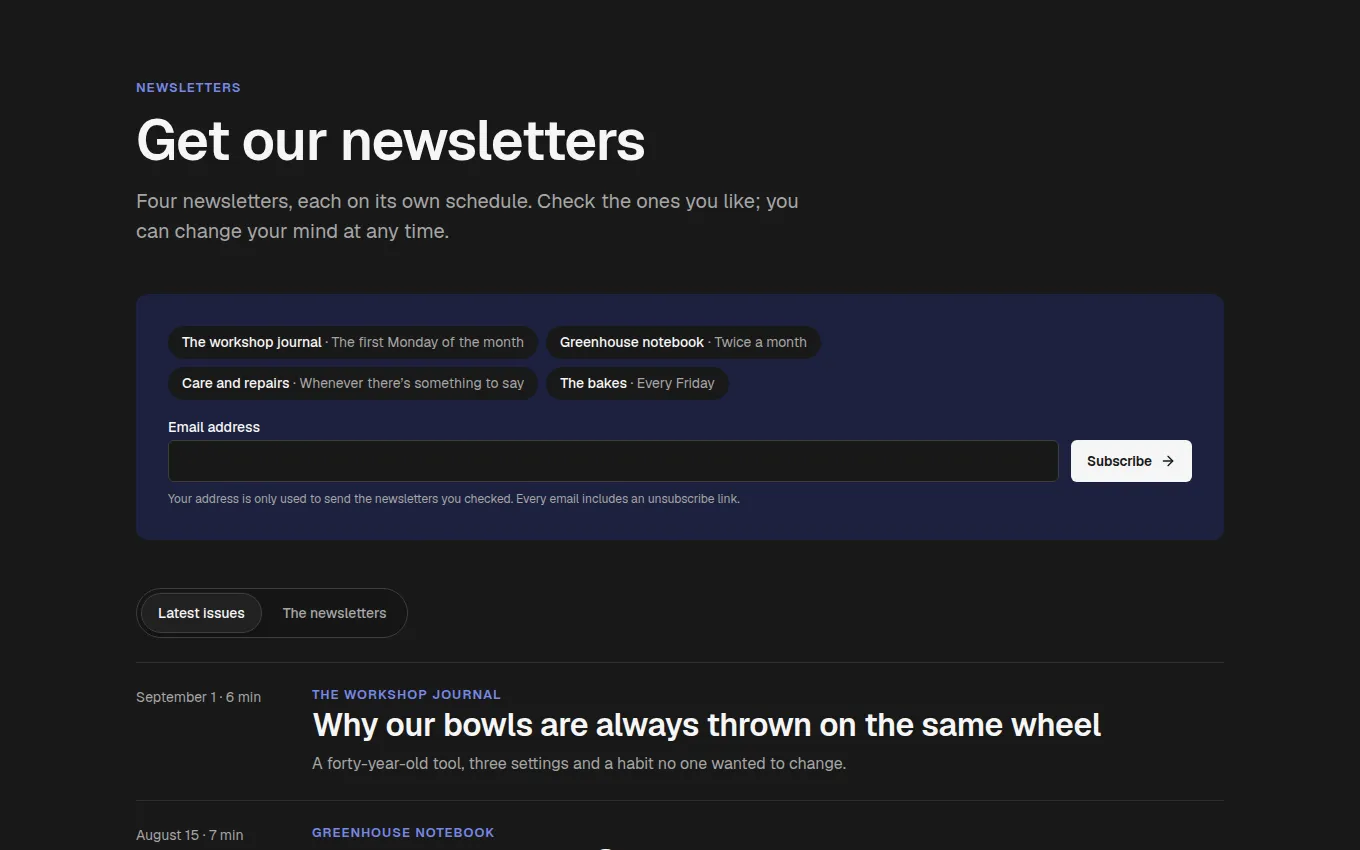 The IssueFeed block