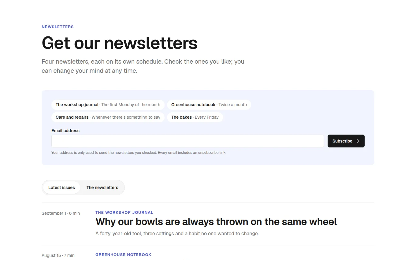 The IssueFeed block